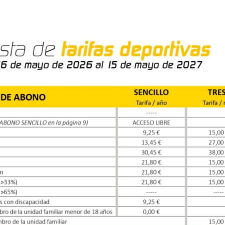 Abono sencillo deportes
